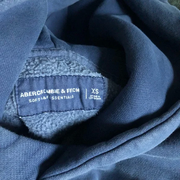 A&F Women's Essential Popover Blue Hoodie Size XS - Picture 8 of 10